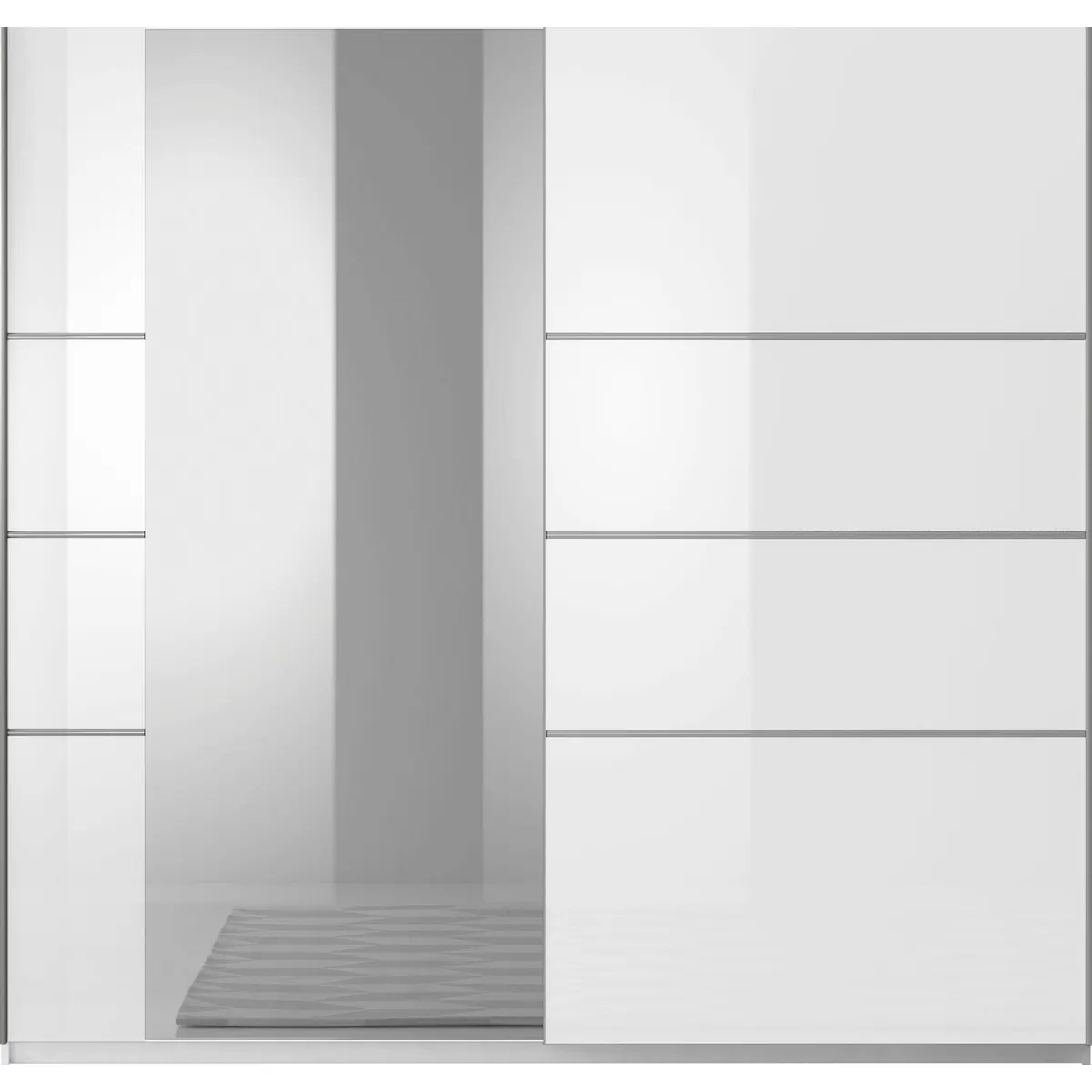 Home affaire Schwebetürenschrank Beta, Hochglanzfront, inklusive Innenausstattung — elegantes Design, großzügiger Stauraum, praktische Spiegelfläche 3