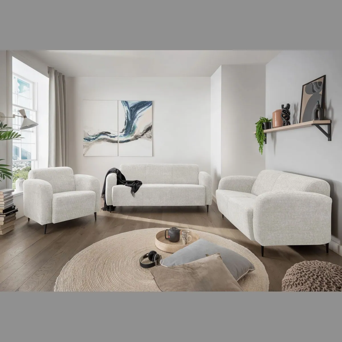 Home affaire Polstergarnitur Marone, zeitloses Design, hoher Komfort, vielseitig kombinierbar