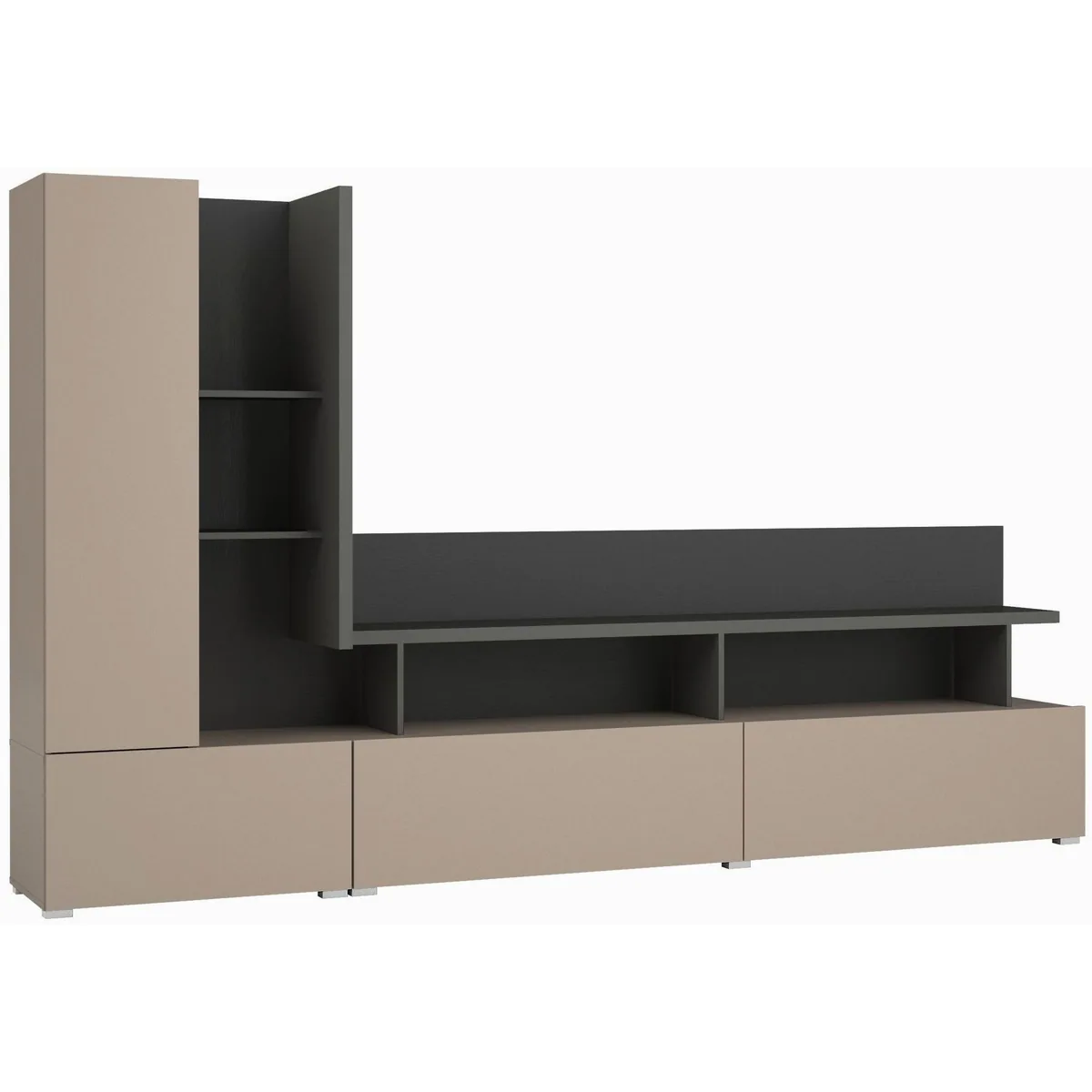 Home affaire Wohnwand Serio, modernes Design, großzügiger Stauraum, vielseitig kombinierbar 2