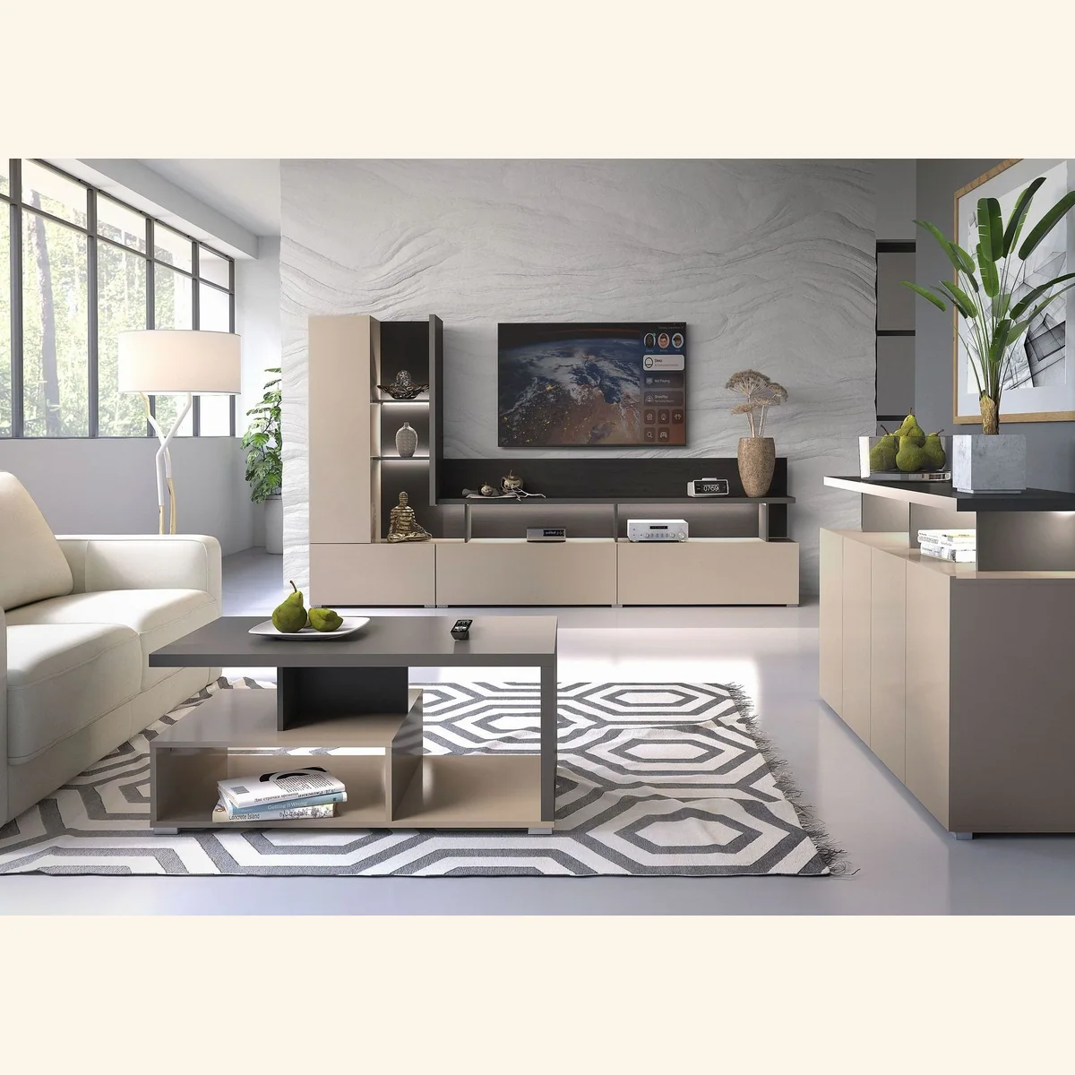 Home affaire Wohnwand Serio, modernes Design, großzügiger Stauraum, vielseitig kombinierbar 4