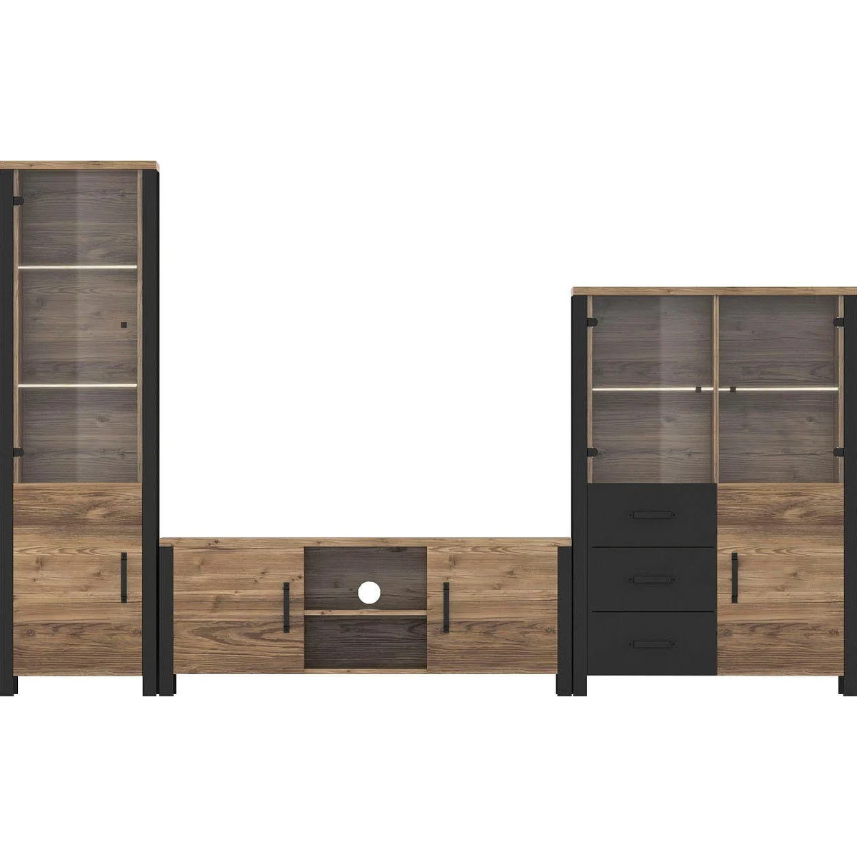 Home affaire Wohnwand Olin, modernes Design, hochwertige Verarbeitung, viel Stauraum 2