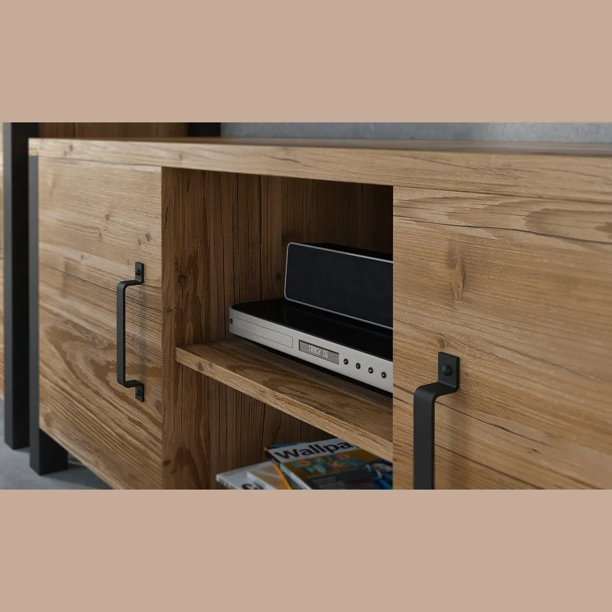 Home affaire Wohnwand Olin, modernes Design, hochwertige Verarbeitung, viel Stauraum 5