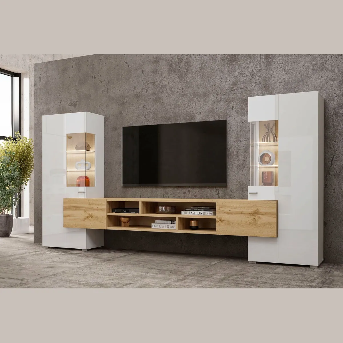Home affaire Wohnwand Coby, 270 cm Breite, stilvolles Design & viel Stauraum 2