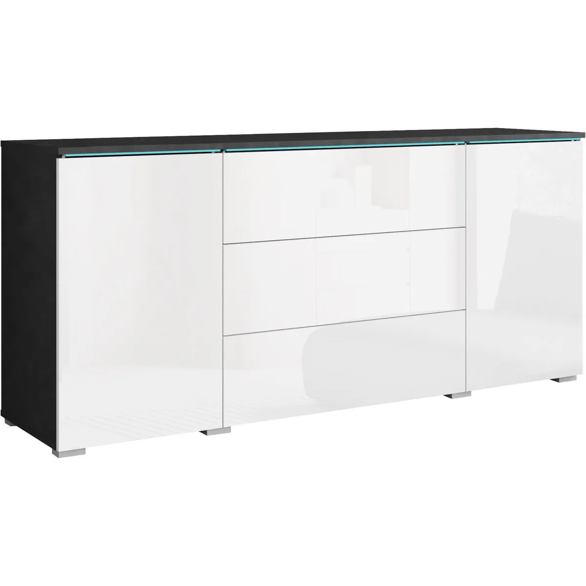 Home affaire Sideboard VERA, elegantes Design, grifflos, wahlweise mit Beleuchtung