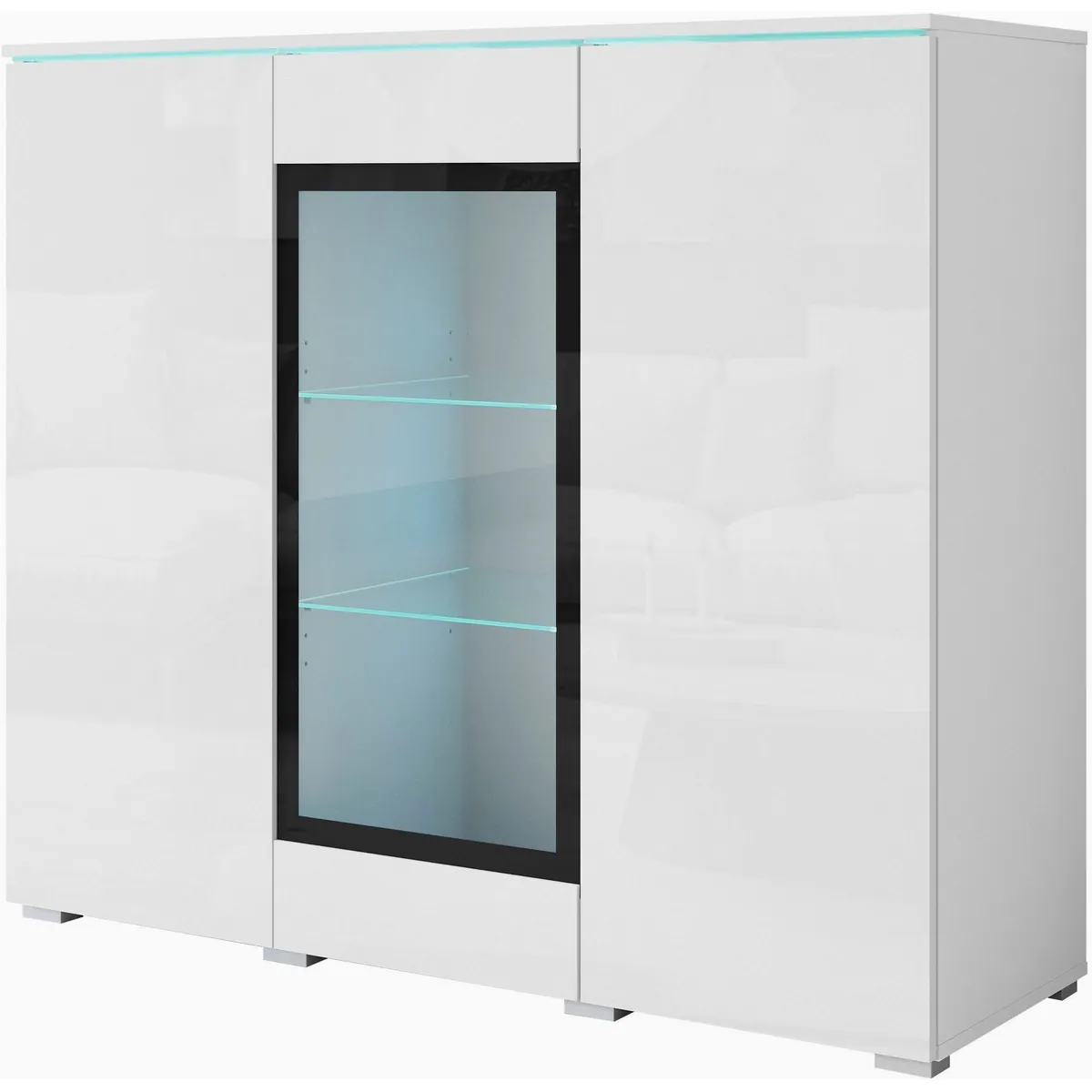 Vera Highboard, modernes Design, 4 Türen, 9 Fächer 2