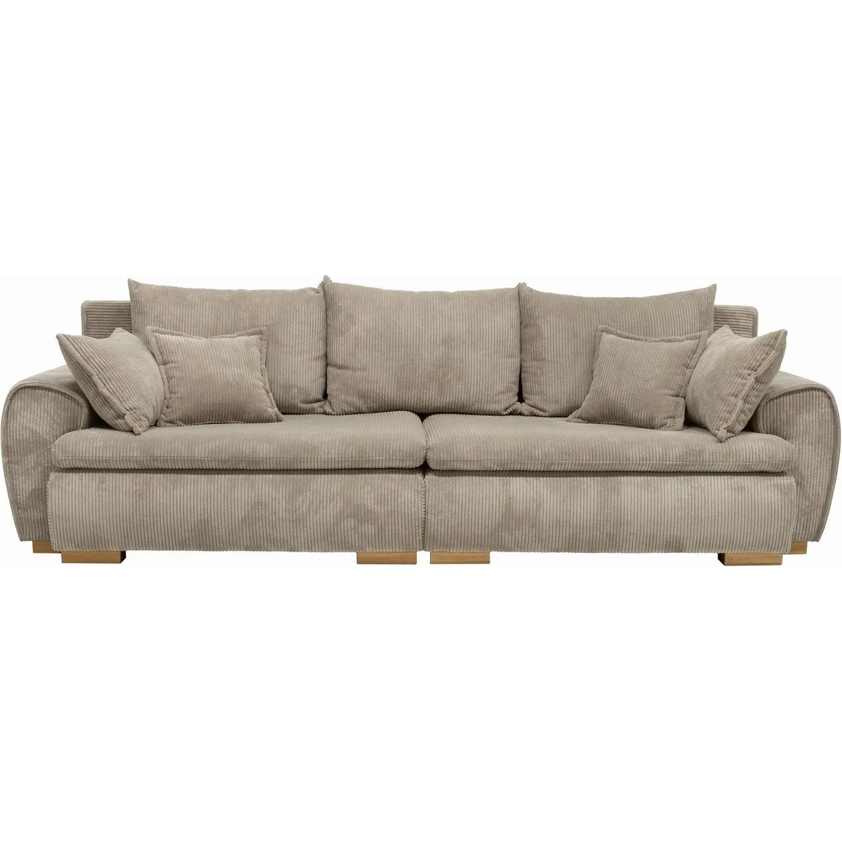 Home affaire Big-Sofa Katja, 275 cm Breite, Komfort-Wellenunterfederung, inkl. 4 Zierkissen 2