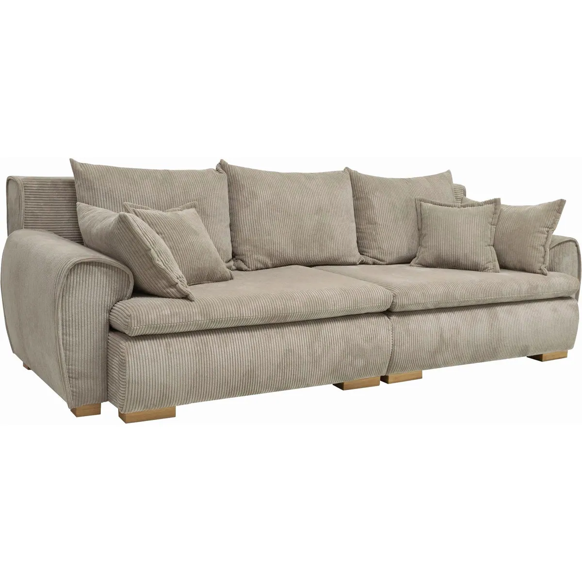 Home affaire Big-Sofa Katja, 275 cm Breite, Komfort-Wellenunterfederung, inkl. 4 Zierkissen 5