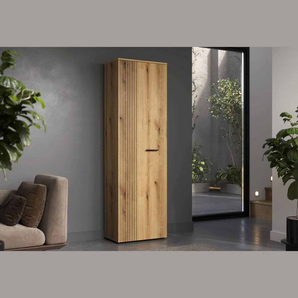 Home affaire Garderobenschrank Amrum, flexibles Design mit 2 Türen und 1 Kleiderstange 2