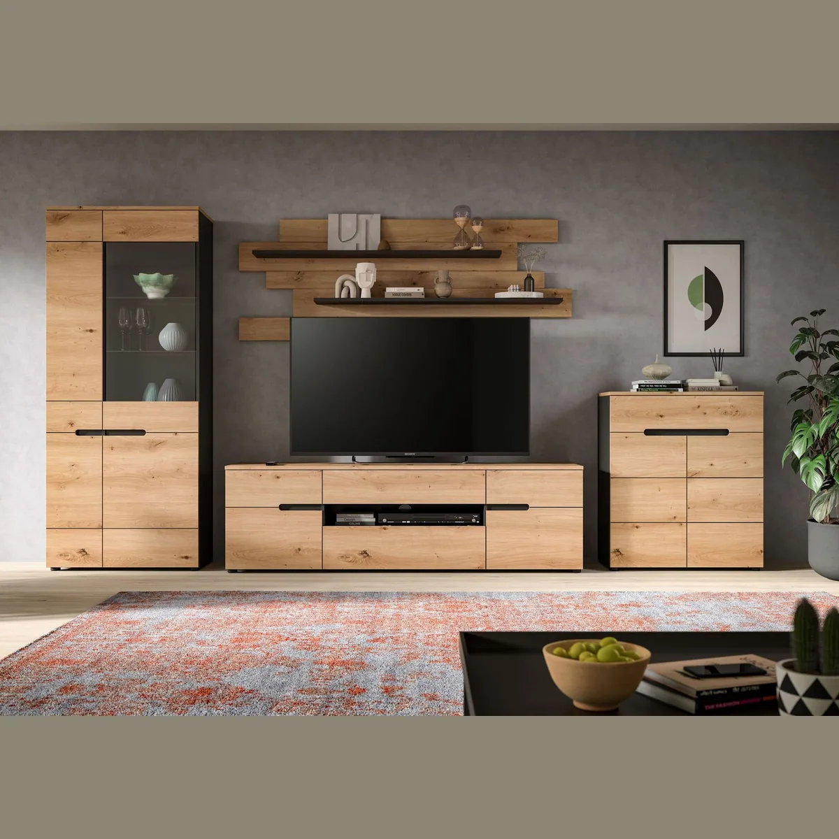 Home affaire Wohnwand REHAT, 4-teilig, individuell gestaltbar