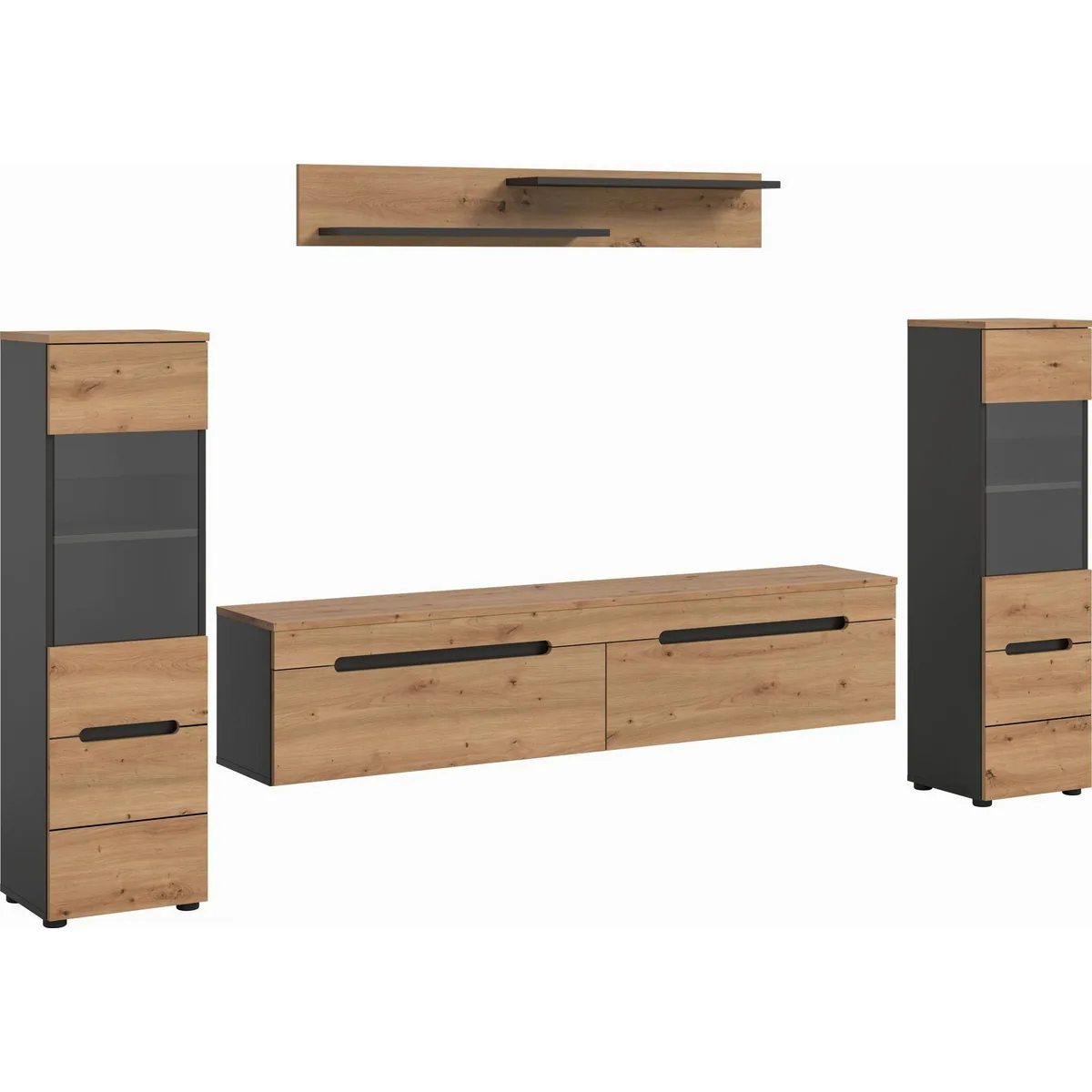 Home affaire Wohnwand REHAT, vielseitig nutzbar, elegantes Design, 4-teilig 3