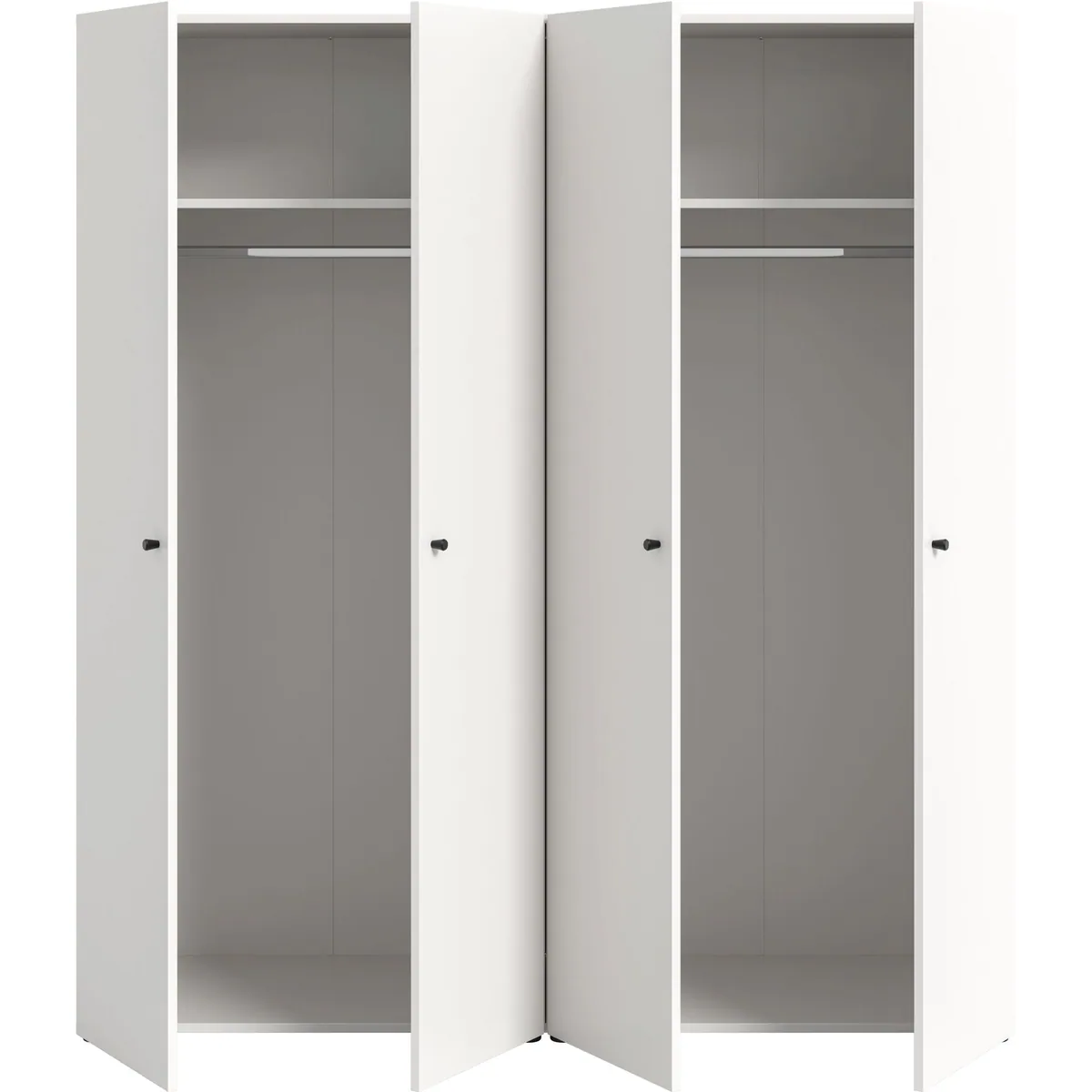 Home affaire BILLINGS Kleiderschrank, 4-türig, viel Stauraum, harmonisches Design 5