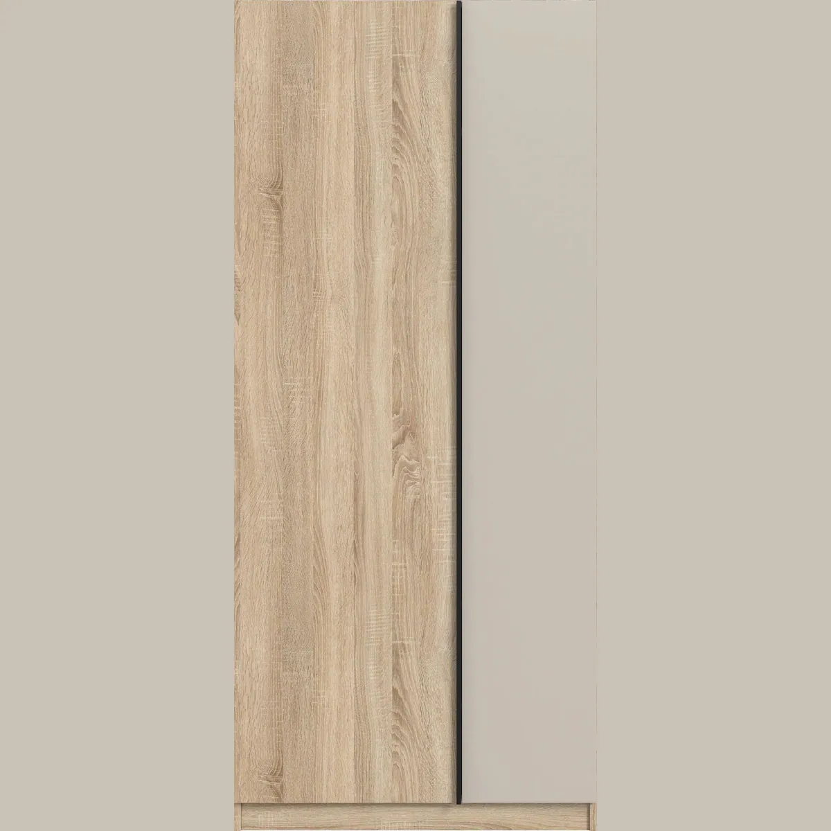 BENDINGO Kleiderschrank, 2-türig, Eiche NB, 80 cm — geräumig, modern, vielseitig 3
