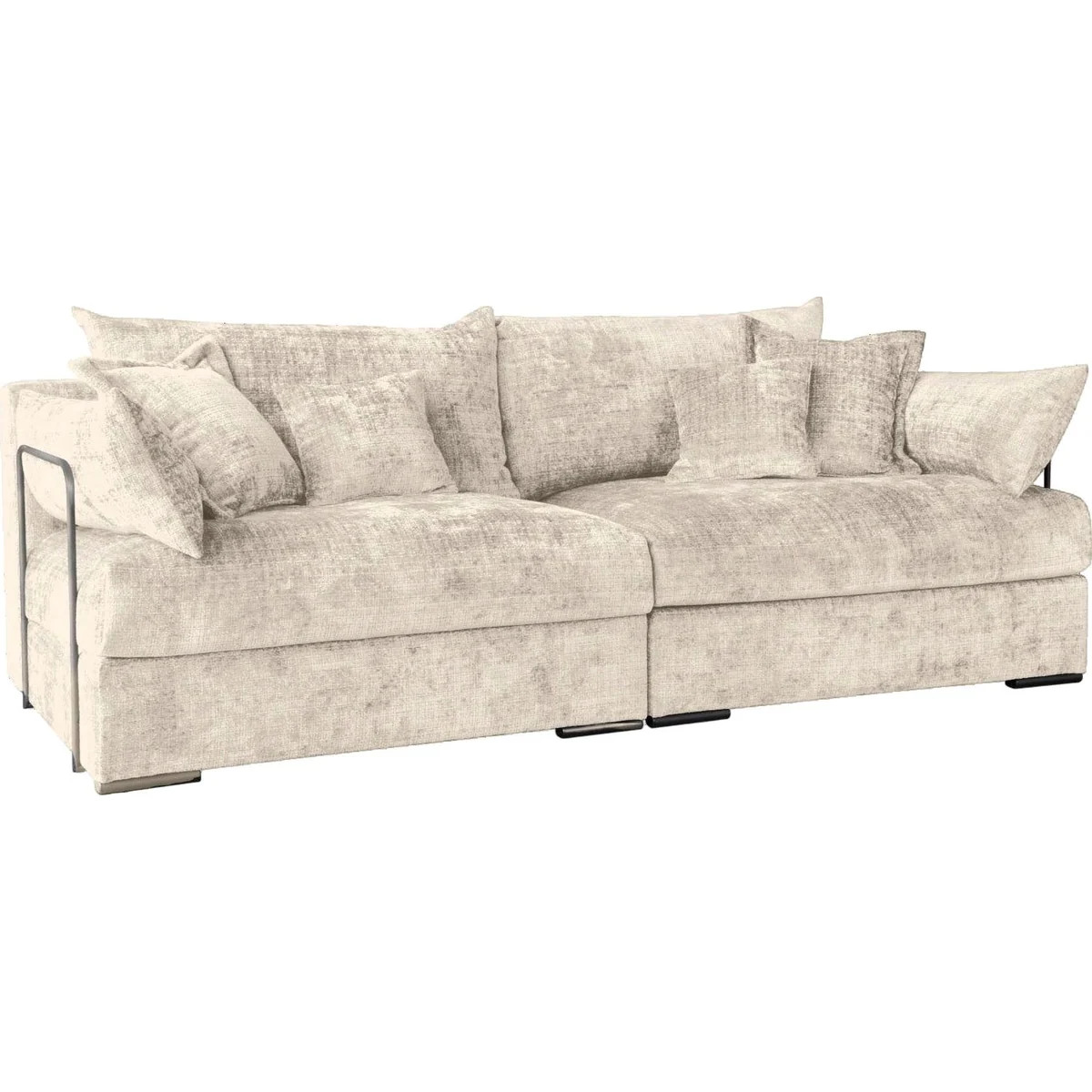 Casa XXL Mega-Sofa, 247 cm Breite, mit 4 Zierkissen, Cord oder Chenille-Struktur 2