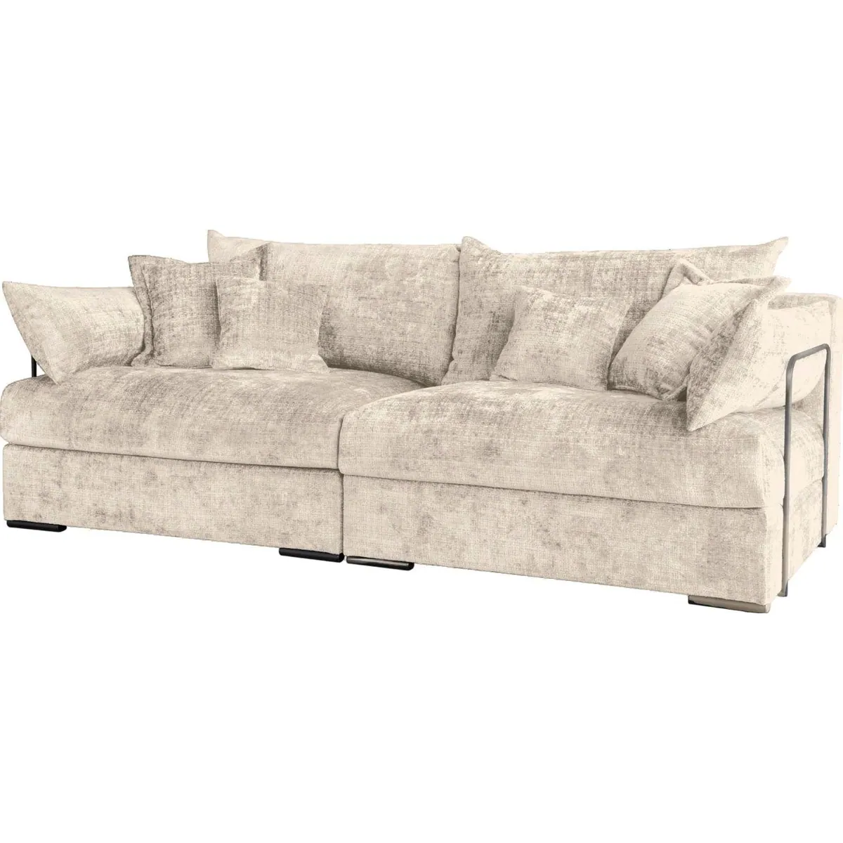 Home affaire Big-Sofa Casa XL, großzügige Breite von 190 cm, inklusive 4 Zierkissen 2