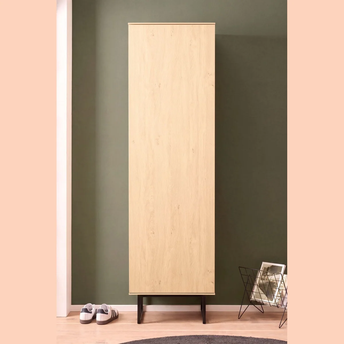 Garderobenschrank Lund, moderner Schuhschrank, vielseitig einsetzbar, 57 cm breit