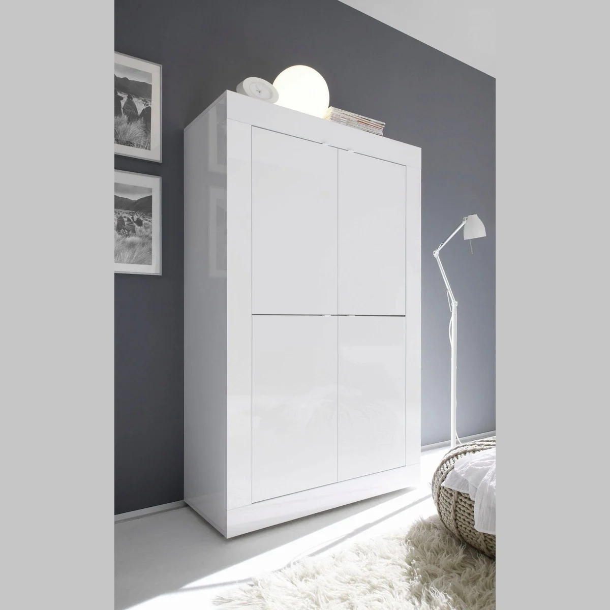 Home affaire Highboard Basic, modernes Design, viel Stauraum, FSC-zertifiziert — 162 cm hoch, 102 cm breit
