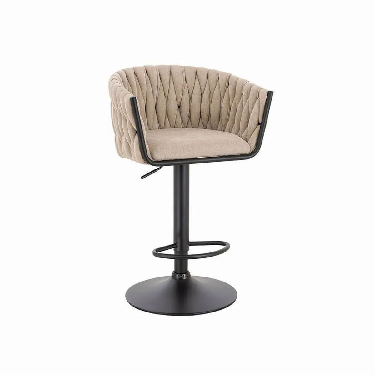 HOME DELUXE Barhocker SAMIR, höhenverstellbar, drehbar, gepolsterter Sitz