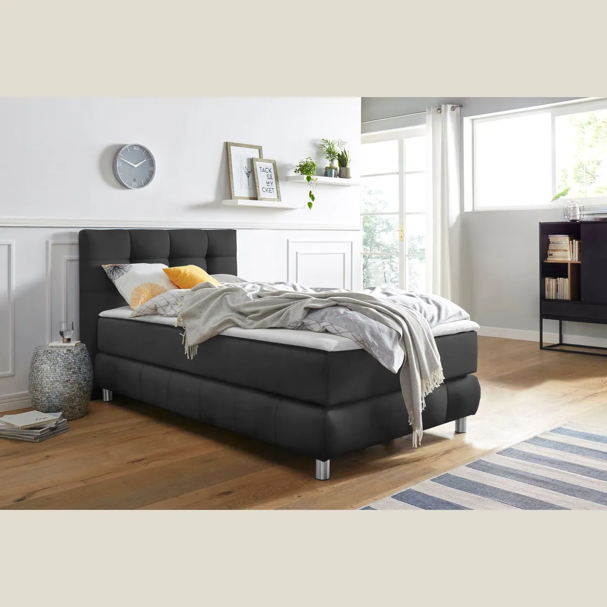 Home affaire Boxspringbett Salo, inkl. Topper, individuell anpassbar