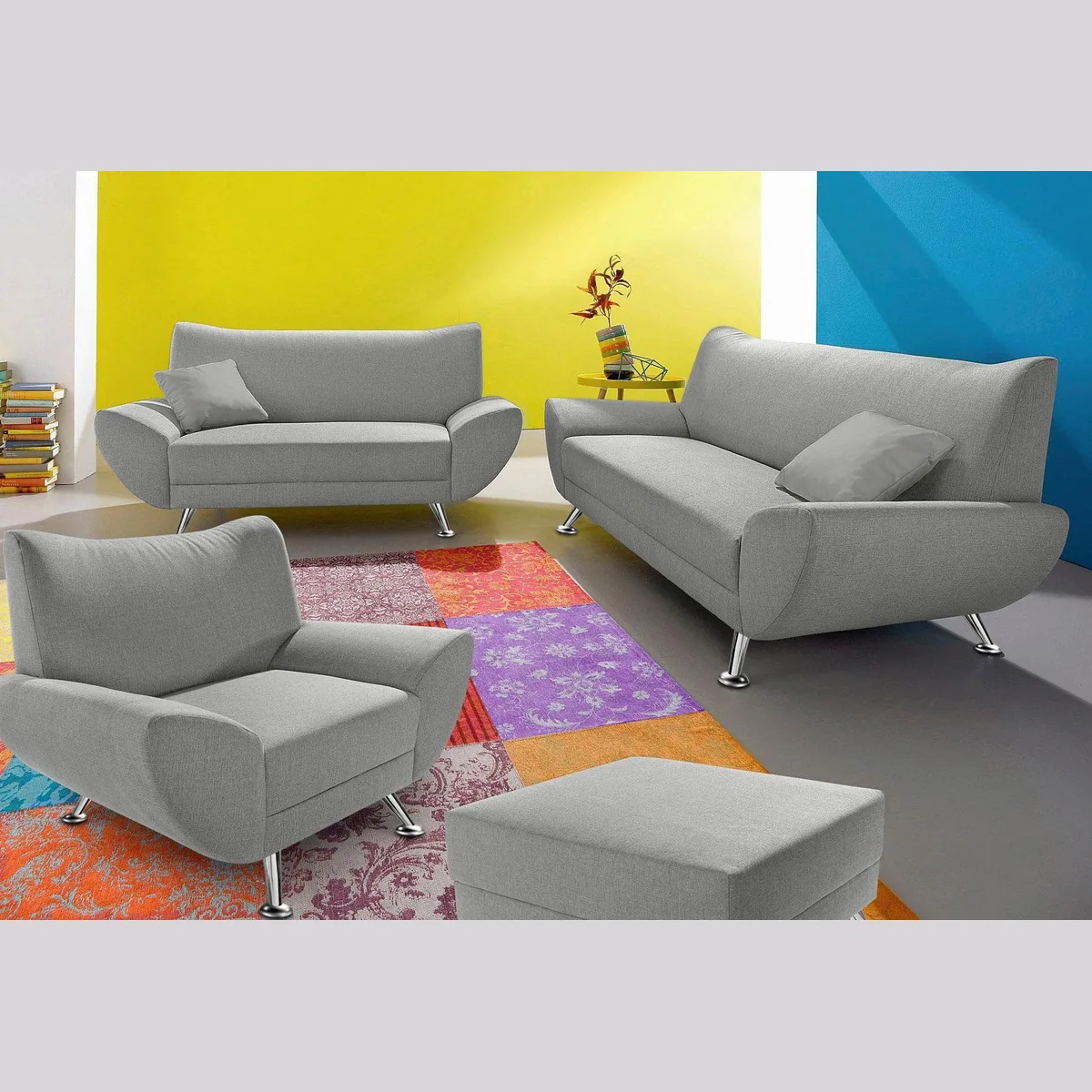 Home affaire Polstergarnitur Saltare, komfortabel & elegant — 3-teilig mit modernem Design 2