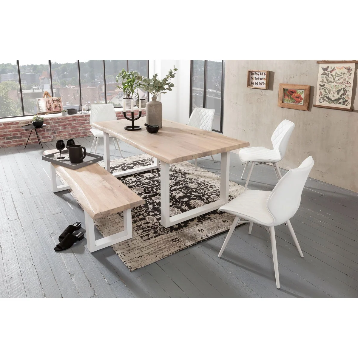 Tristan Esstisch von Home affaire, mit individueller Maserung und U-Gestell
