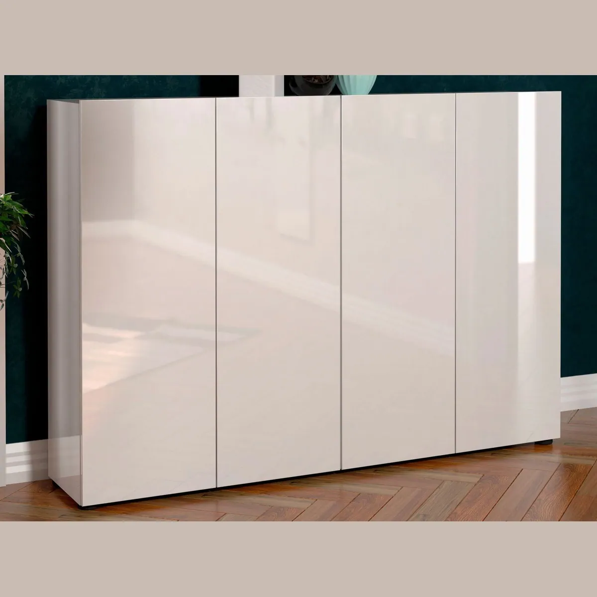 Home affaire Schuhschrank MISTER, 12 Fächer, Hochglanz Lackierung — stilvolles Design, Made in Italy, pflegeleicht 5