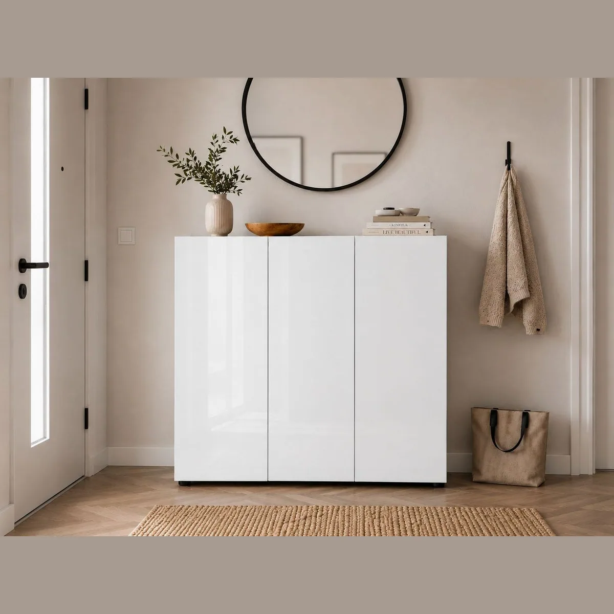 Home affaire Schuhschrank MISTER, geräumig mit 12 Fächern — modernes Design, Hochglanz, pflegeleicht