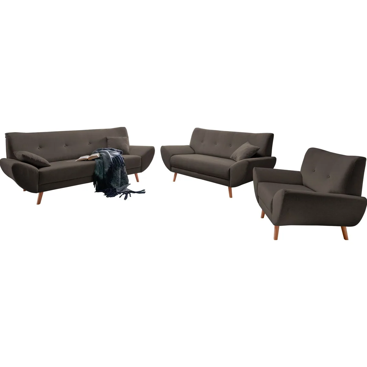 Home affaire Polstergarnitur Basta, modernes Design, hohe Sitzqualität 2
