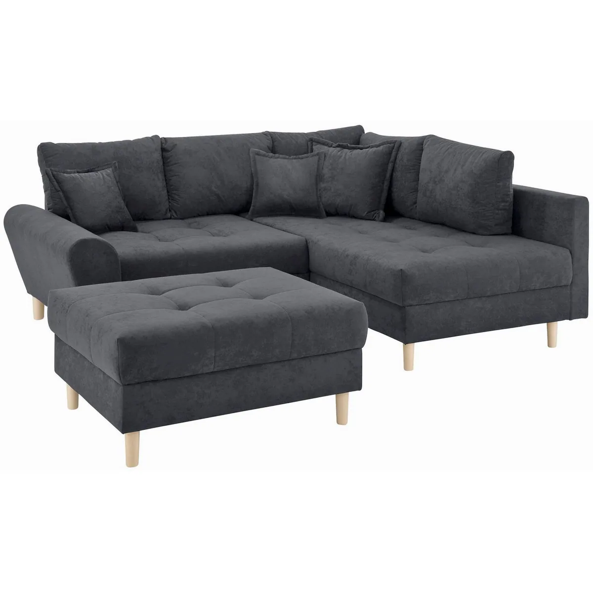 Home affaire Ecksofa Rice L-Form, modernes Design, komfortabler Federkern 2