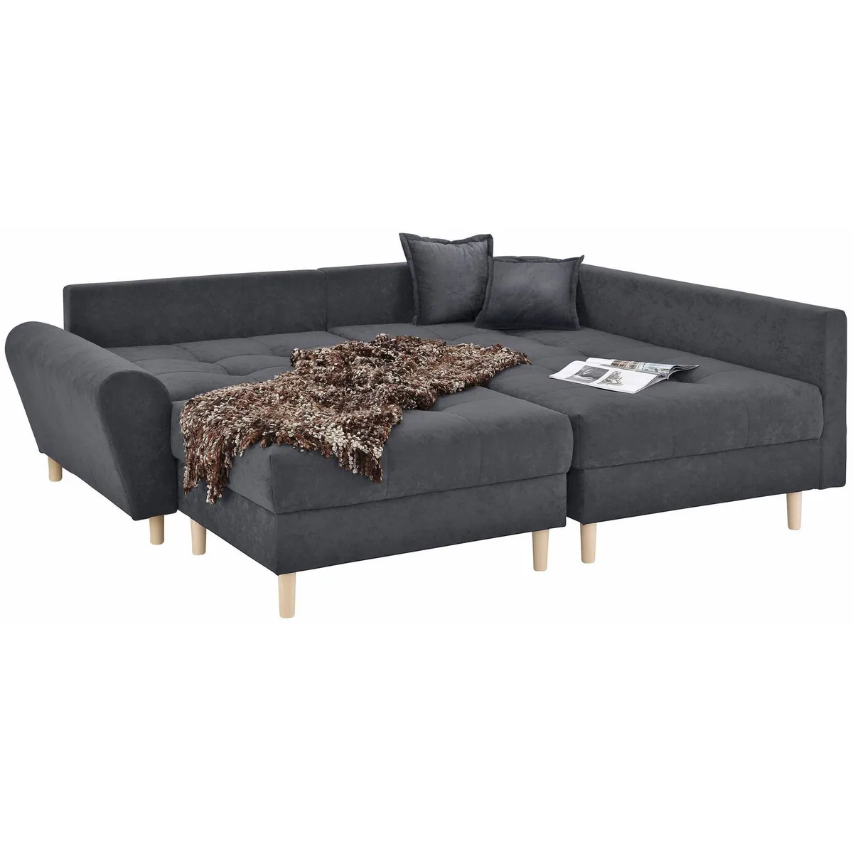 Home affaire Ecksofa Rice L-Form, modernes Design, komfortabler Federkern 3