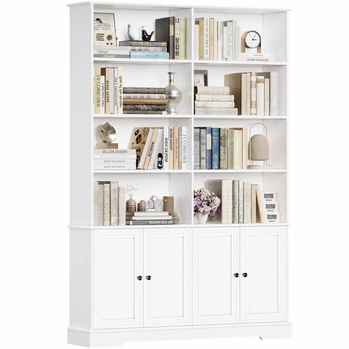 Homfa Bücherregal 185 cm, vielseitige Aufbewahrung, hochwertige Materialien