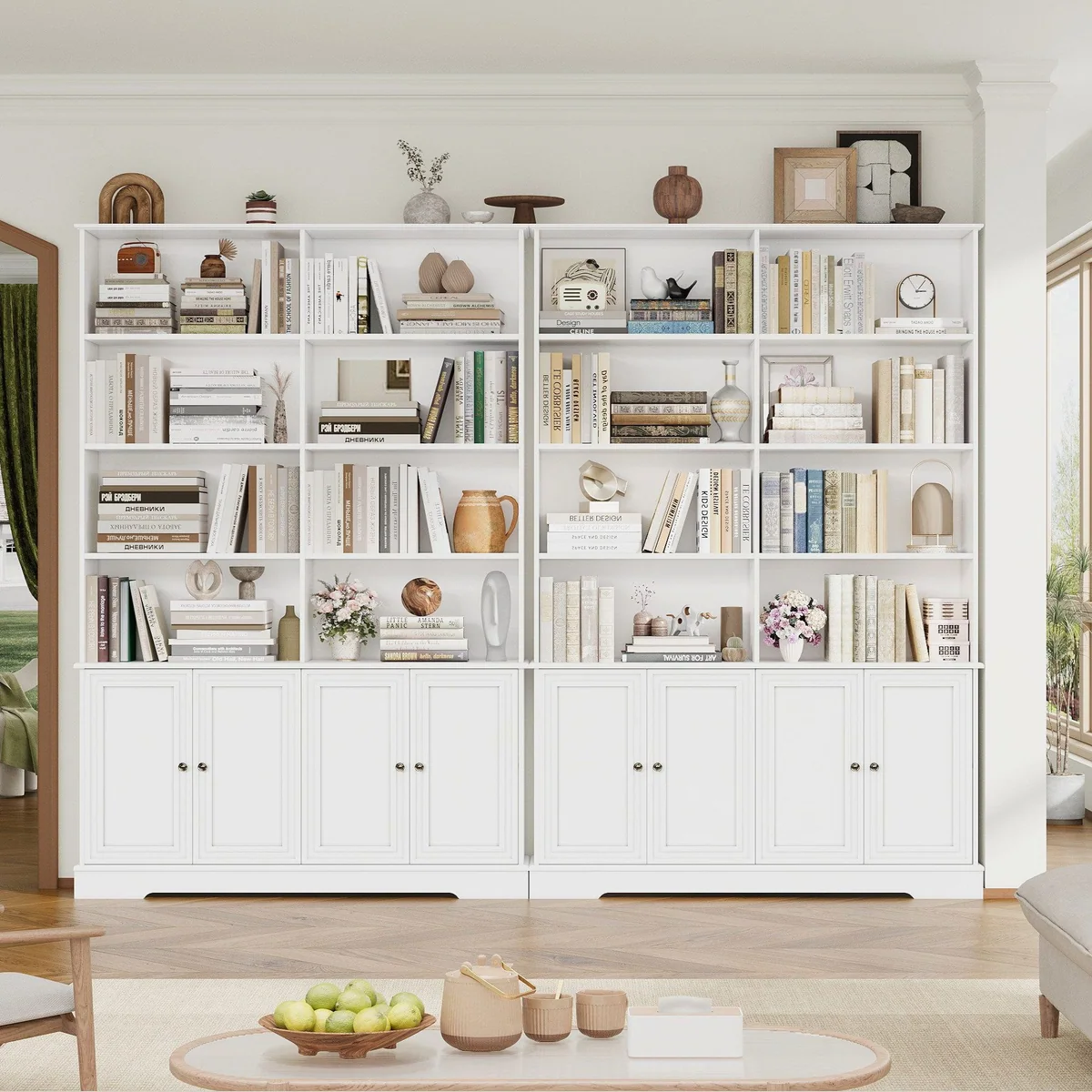 Homfa Bücherregal 185 cm, vielseitige Aufbewahrung, hochwertige Materialien 2
