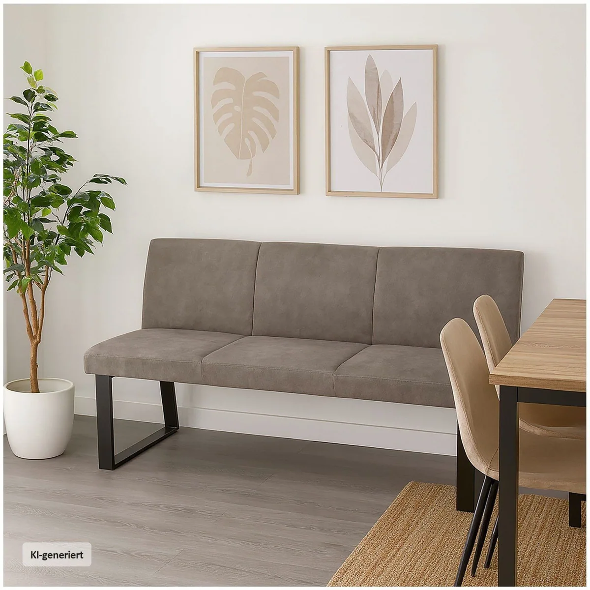 HTI-Living Polsterbank Vemal, moderner Retro-Charme, Kunstlederbezug 2