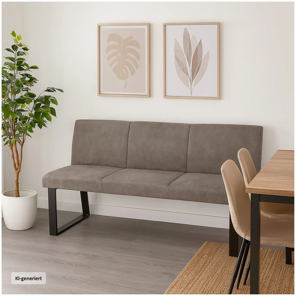 HTI-Living Polsterbank Vemal, moderner Retro-Charme, Kunstlederbezug