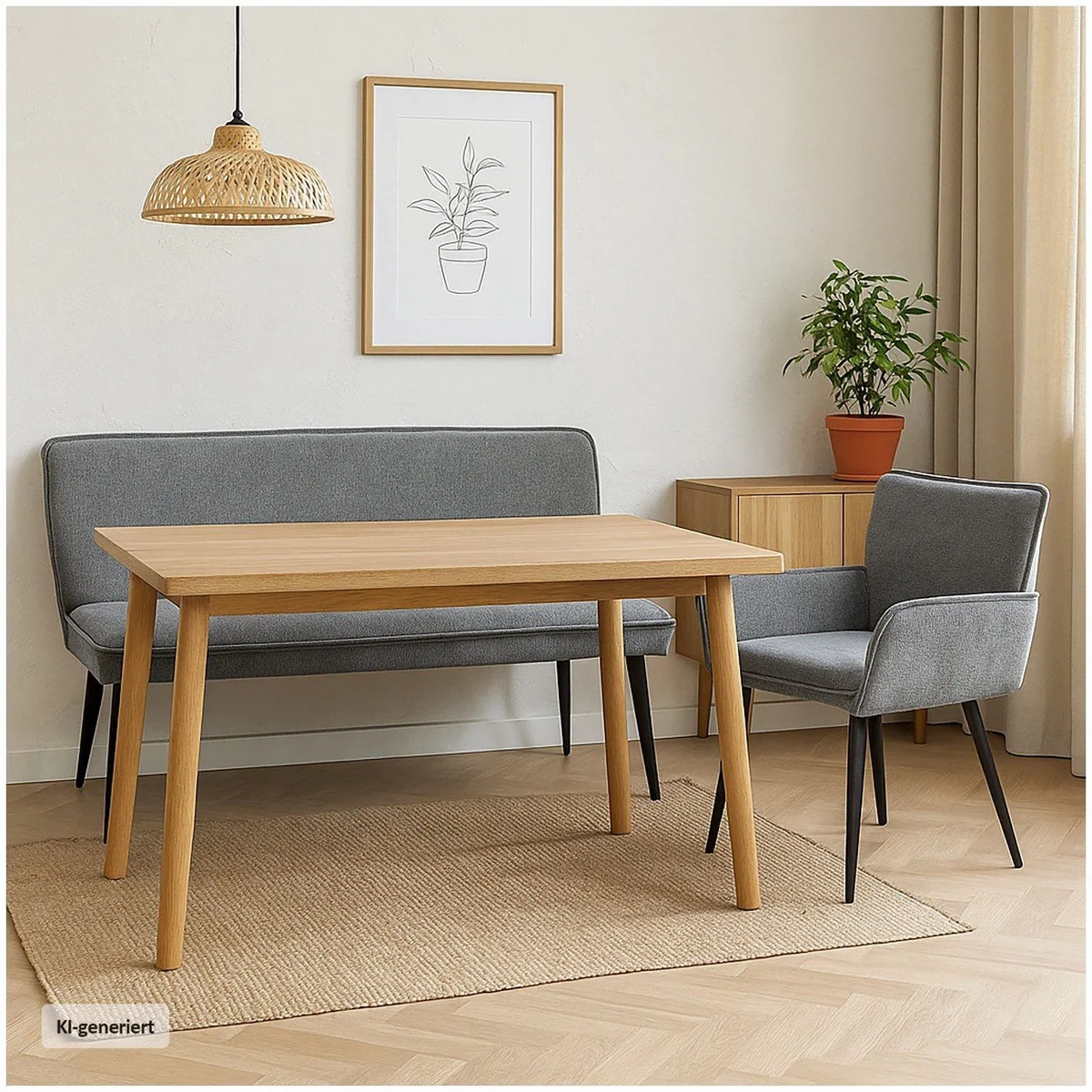 HTI-Living Polsterbank Mesilla, moderner Retro-Charme, gepolstert & stabil 2