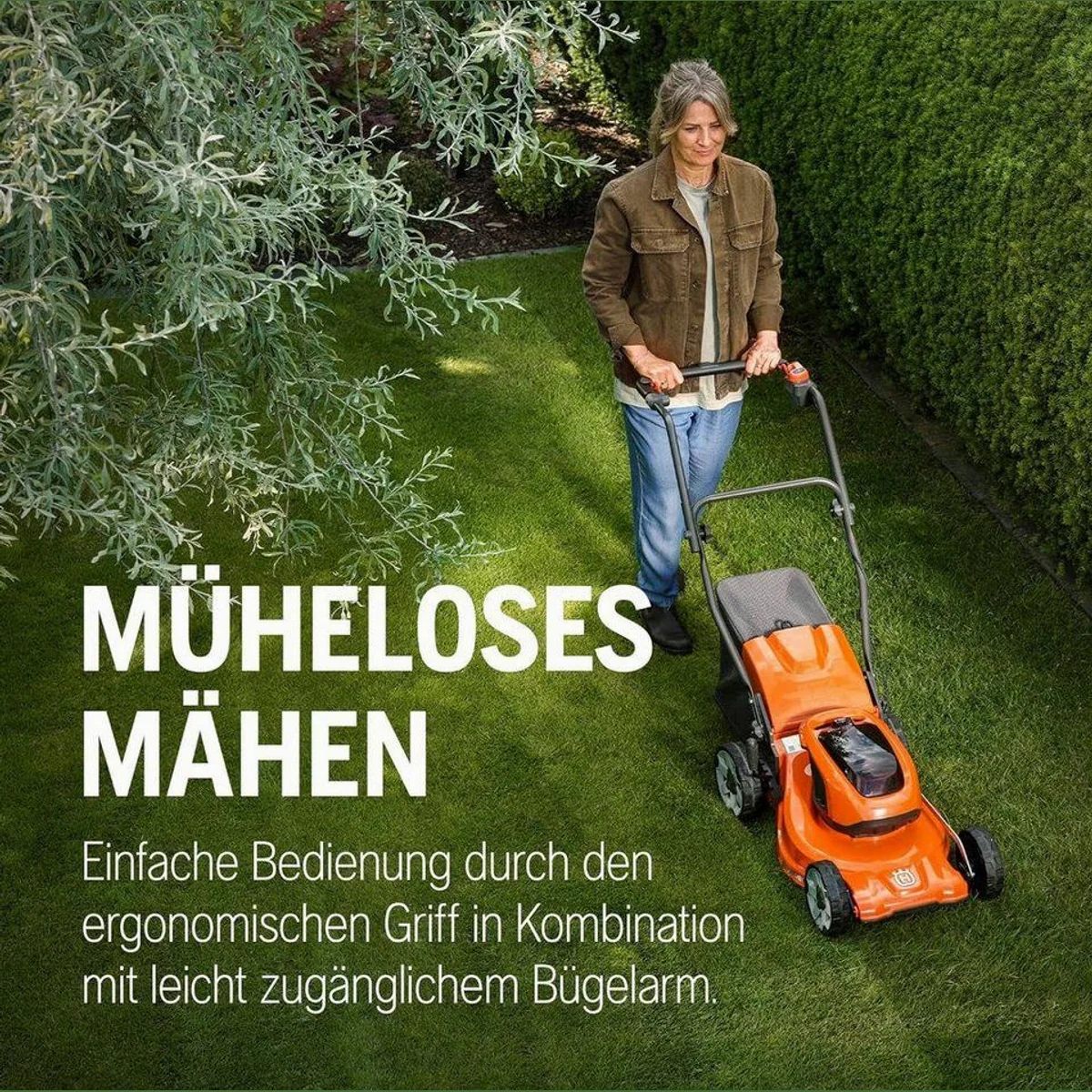 Husqvarna LC 137i Akku-Rasenmäher, leicht und kompakt, ideal für kleine Gärten bis 300 m² 5
