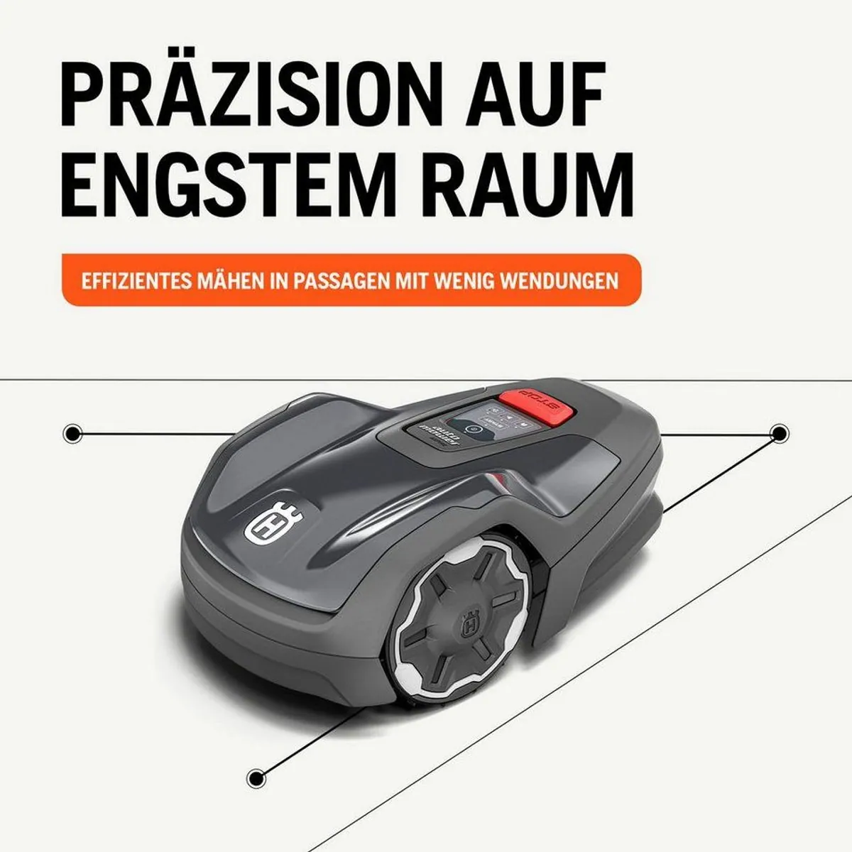 Husqvarna Aspire R4 Rasenmähroboter, App-Steuerung, für Flächen bis 400 m² 3