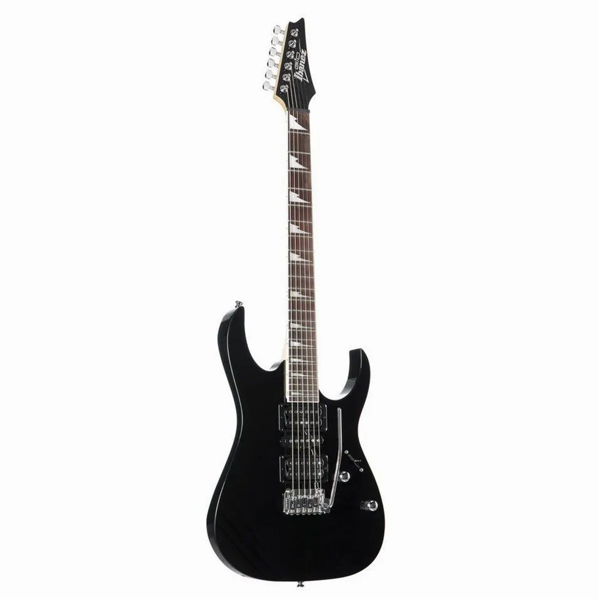 Ibanez Gio GRG170DX-BKN Black Night, vielseitige E-Gitarre mit Infinity Pickups