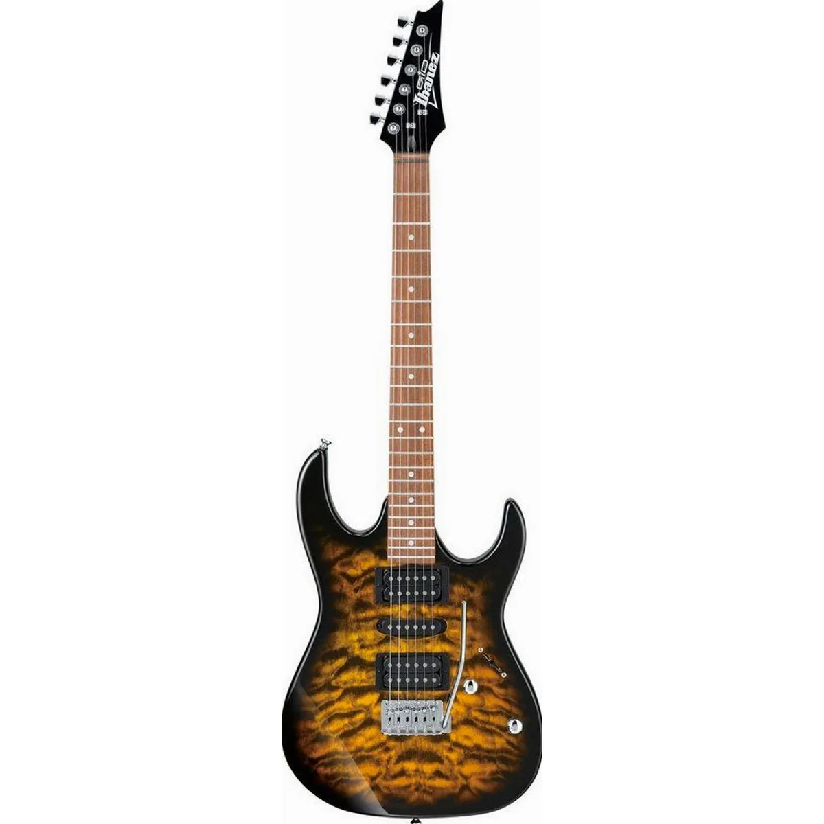 Ibanez GRX70QA-SB E-Gitarre, vielseitige Pickups, elegantes Design