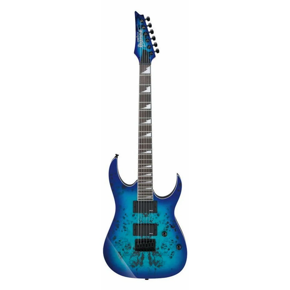 Ibanez GRGR221PA-AQB E-Gitarre, Okoume Korpus, Ahornhals, 2 x IBZ-6 Humbucker 2