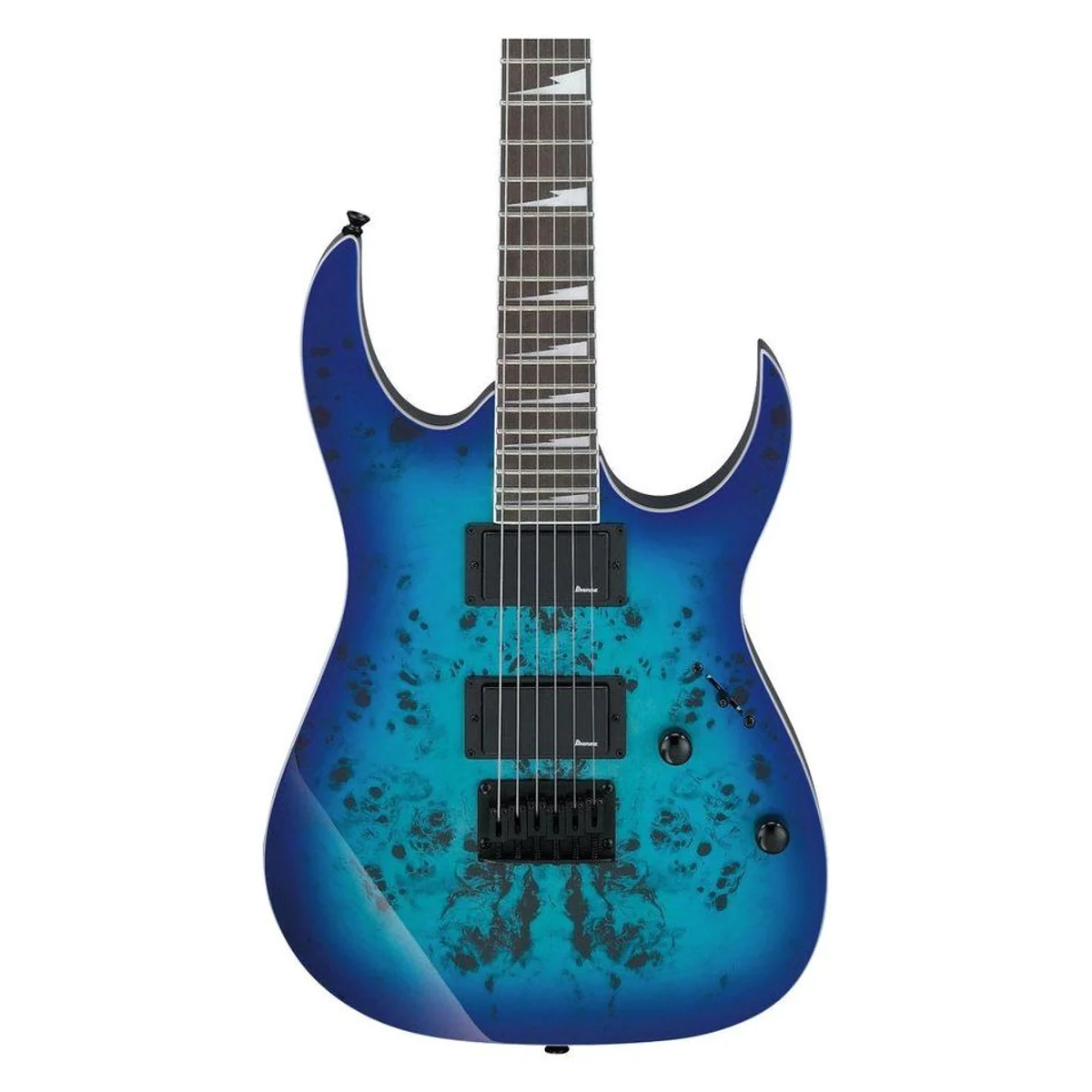 Ibanez GRGR221PA-AQB E-Gitarre, Okoume Korpus, Ahornhals, 2 x IBZ-6 Humbucker 5