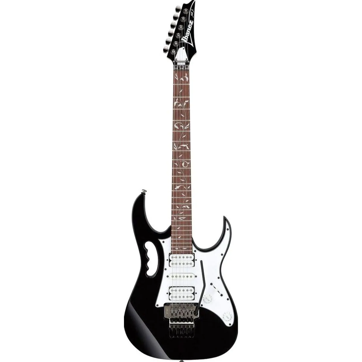 Ibanez JEMJR-BK E-Gitarre, Meranti Korpus, Wizard III Hals, Feinstimmervibrato