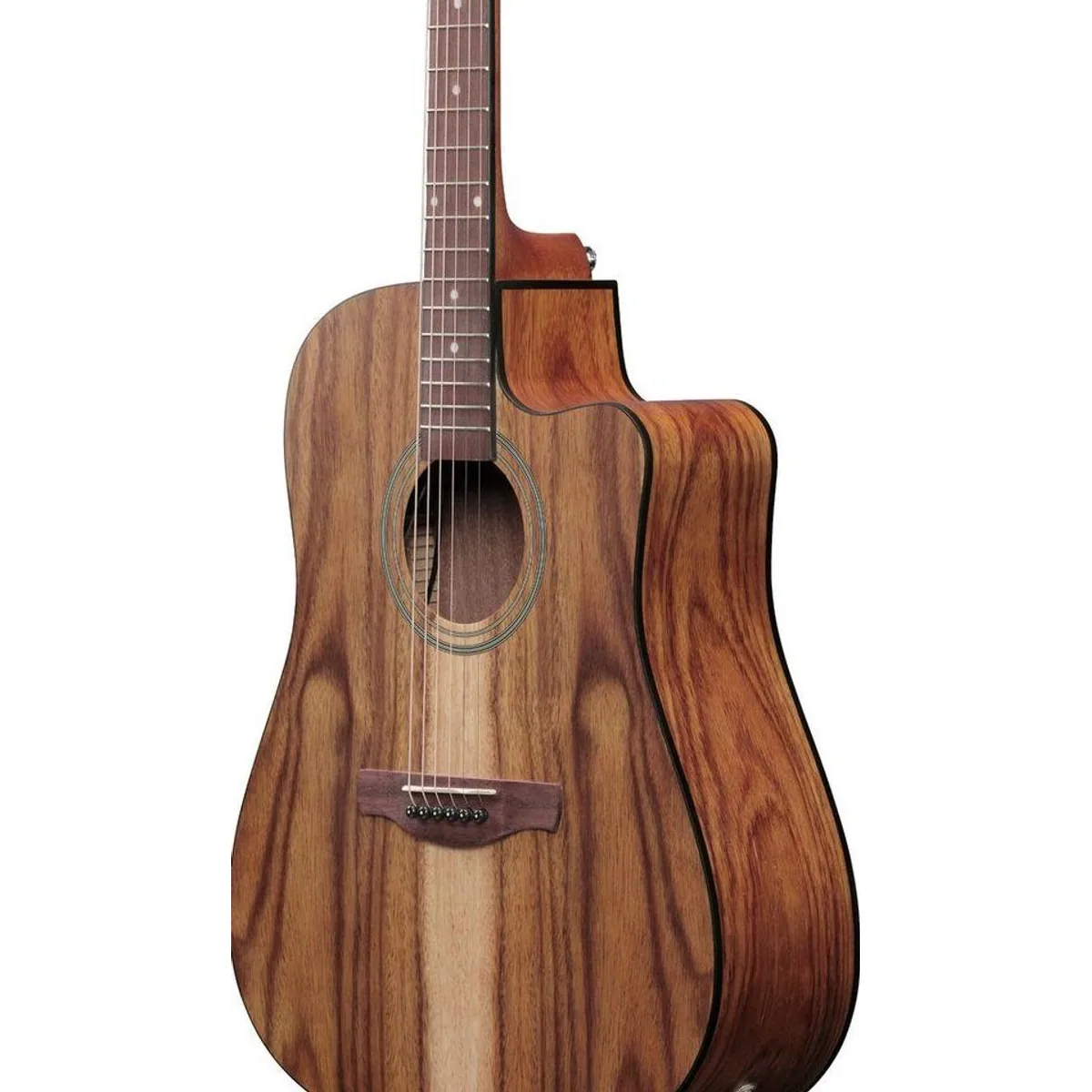 Ibanez V40WSCE-OPB Westerngitarre, elektro-akustisch, Cutaway-Dreadnought, warme Holzklänge 4