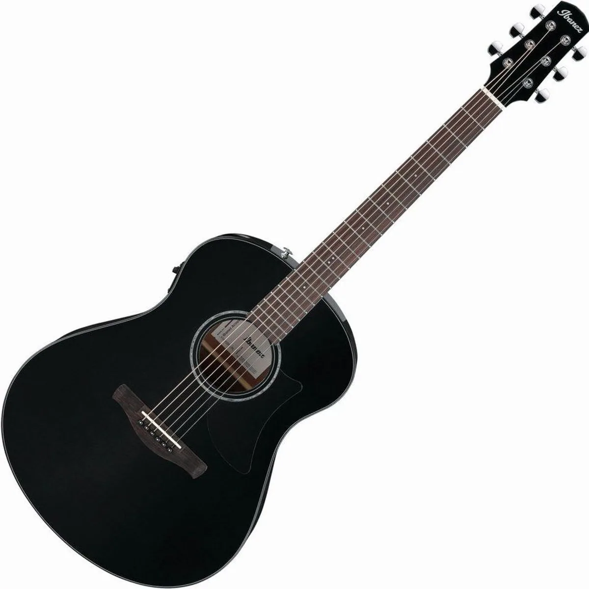 Ibanez AAM100E-BK Akustikgitarre, Grand Auditorium, Tonabnehmer, elegant in Schwarz