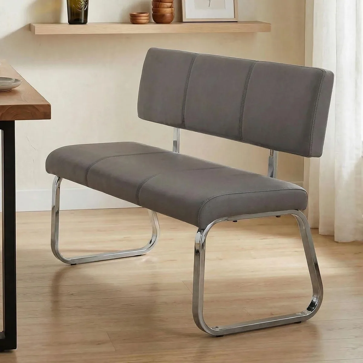 IDIMEX Essbank VILAS, modernes Design, bequem gepolstert, für 3 Personen