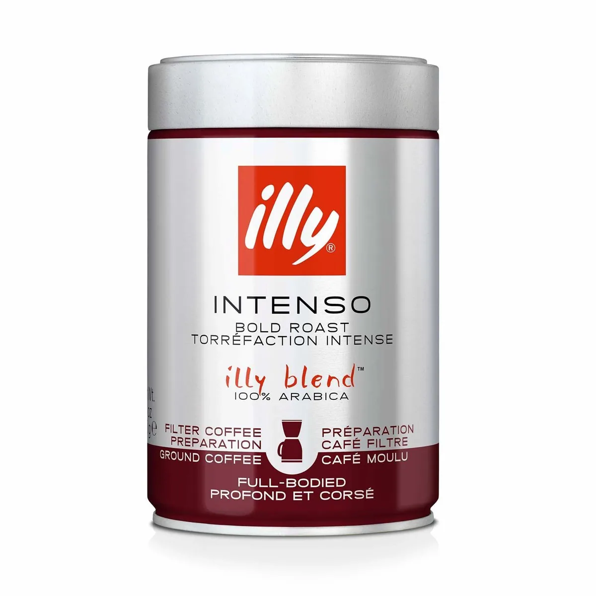 Illy Intenso Filterkaffee, vollmundig-aromatisch mit Kakao-Noten — 6 x 250g gemahlen