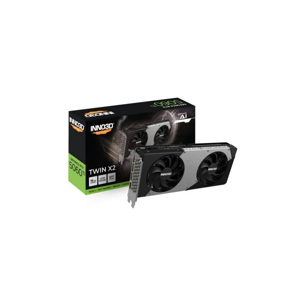 Inno3D GeForce RTX 5060 Ti TWIN X2 Grafikkarte, hohe Leistung, effiziente Kühlung, modernes Design