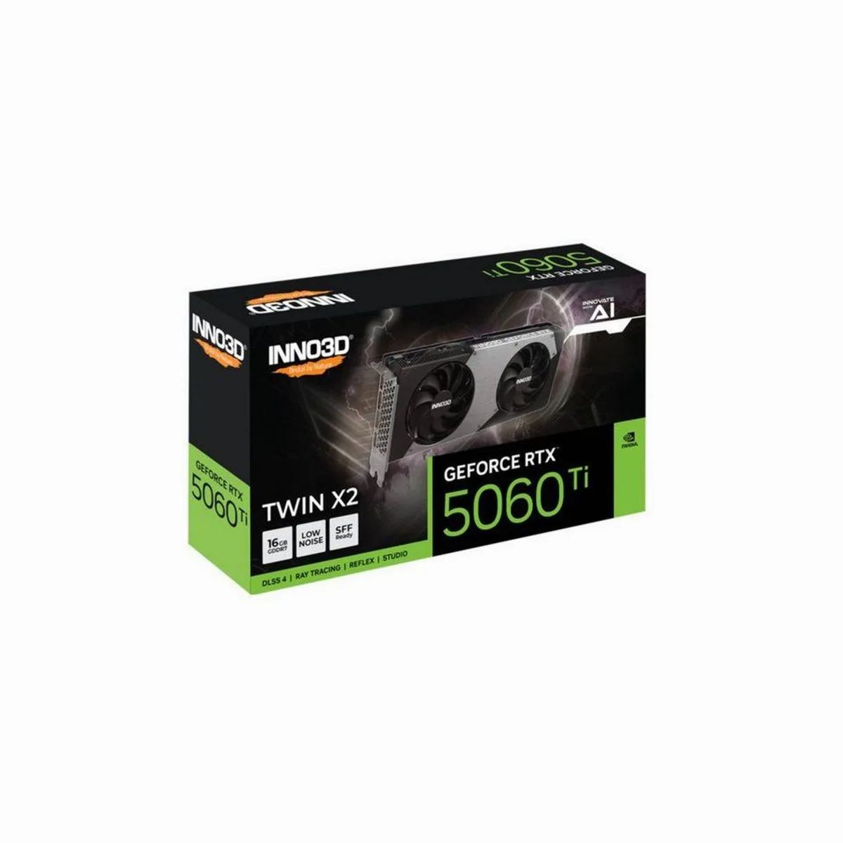 Inno3D GeForce RTX 5060 Ti TWIN X2 Grafikkarte, hohe Leistung, effiziente Kühlung, modernes Design 2