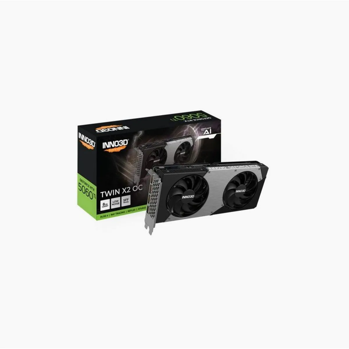 Inno3D GeForce RTX 5060 Ti TWIN X2 OC Grafikkarte, hohe Leistung, exzellente Kühlung, beeindruckende Grafik