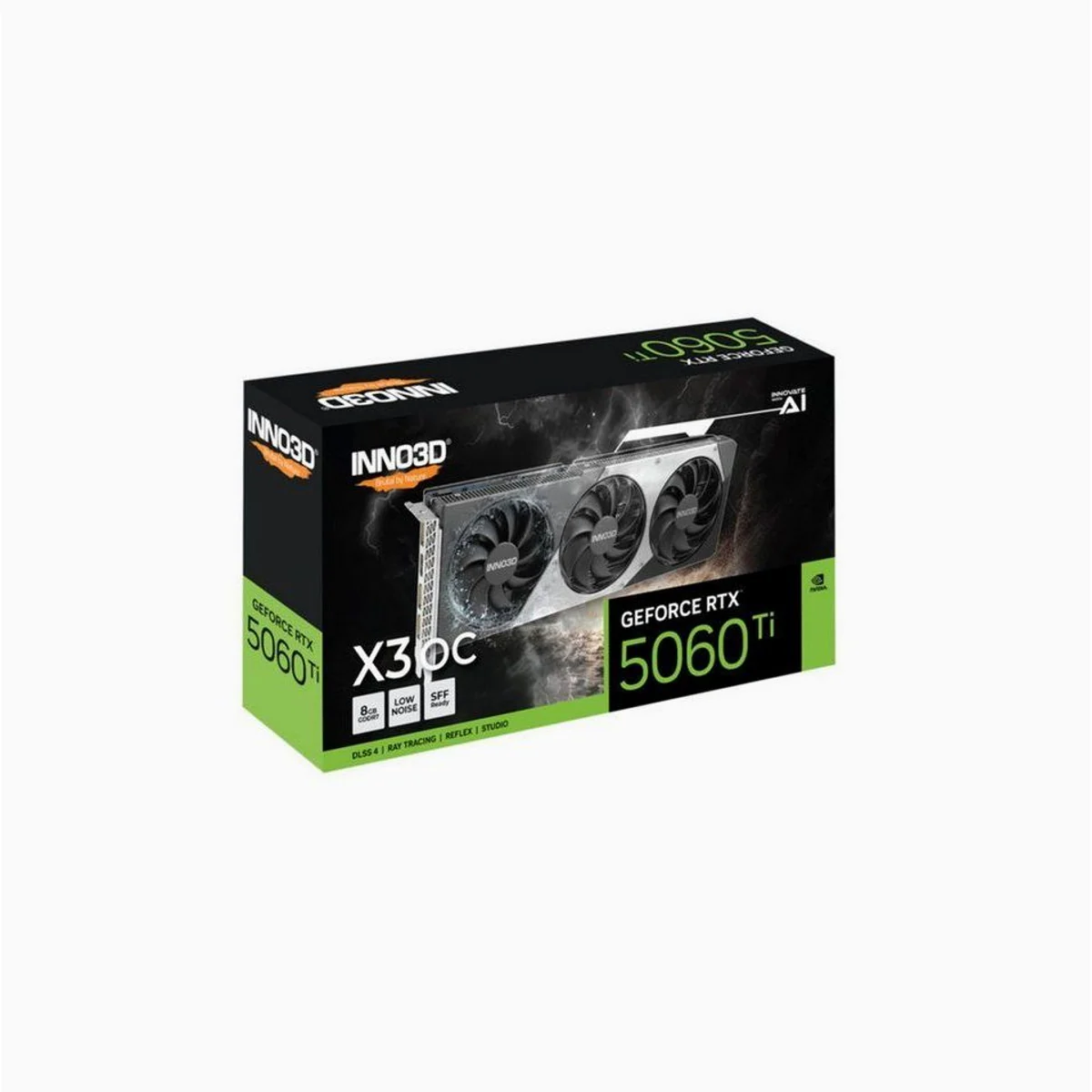 Inno3D GeForce RTX 5060 Ti X3 OC Grafikkarte, hohe Leistung, optimierte Kühlung, erweiterte Gaming-Funktionen 3