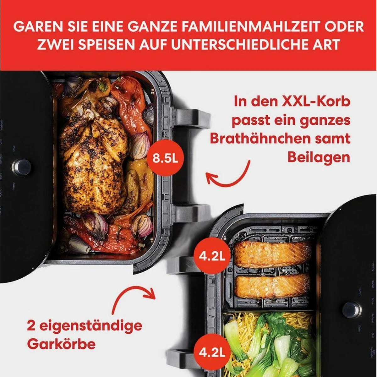 Instant Pot Vortex Plus VersaZone Heißluftfritteuse, XXL 8in1, 1700 W — vielseitig, praktisch, leistungsstark 4
